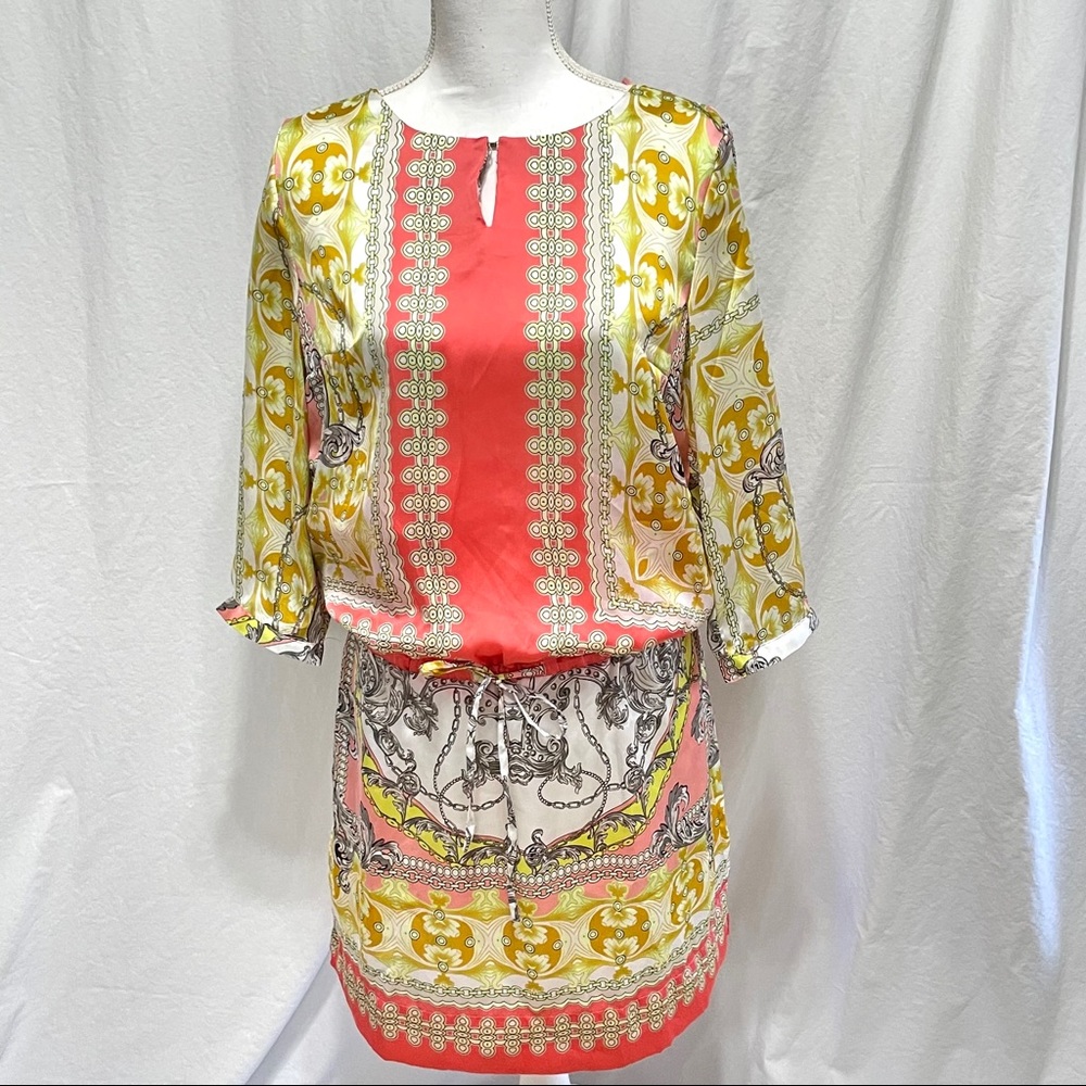Jennifer Lopez JLo Scarf Print Dress